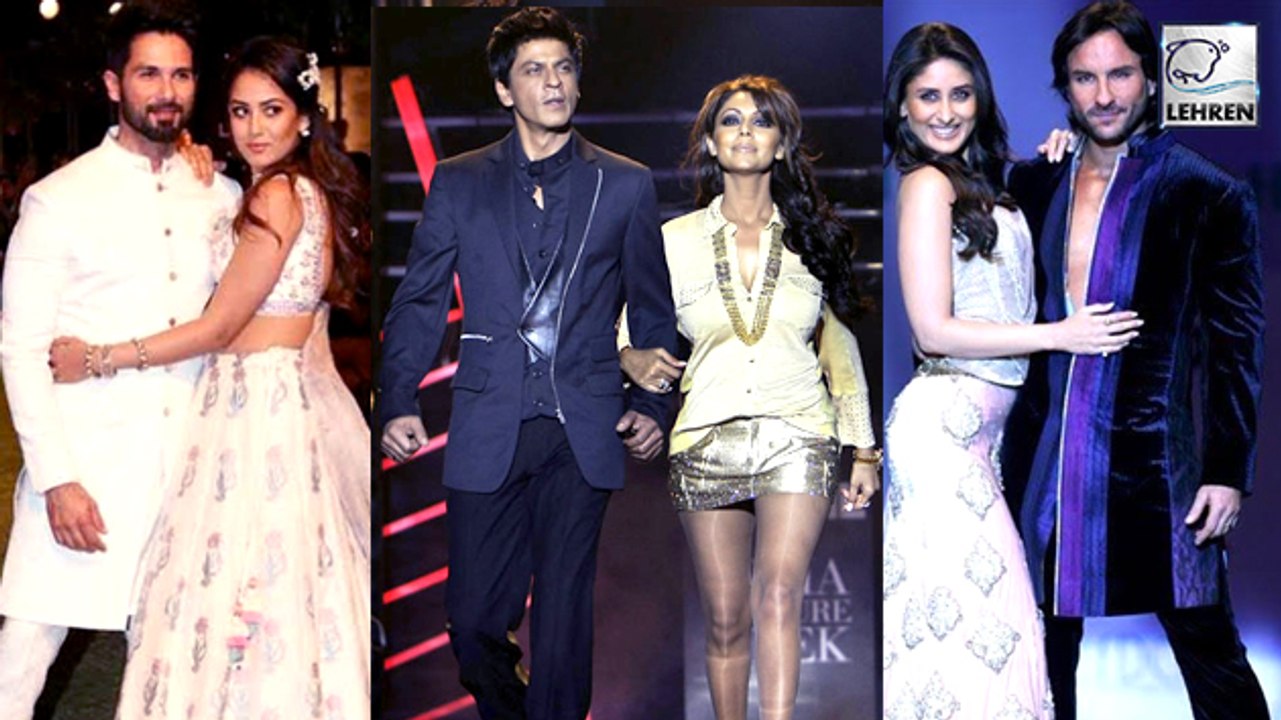 Bollywood Jodi's That Set The Ramp On Fire | Saif Ali Khan,Kareena Kapoor, Shahid Kapoor