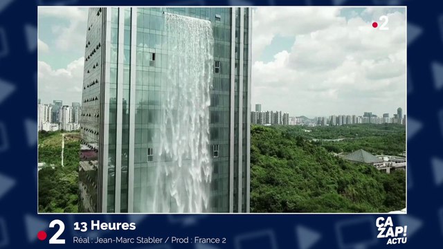 Une cascade... sur un gratte-ciel !