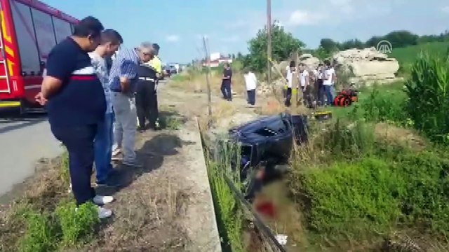 Otomobil sulama kanalına devrildi: 1 ölü - SAMSUN