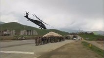 Kahraman Pilotlardan Tüyleri Diken Diken Eden Helikopter Gösterisi
