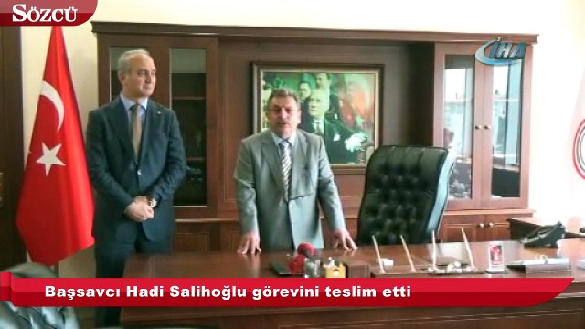 Başsavcı Hadi Salihoğlu görevini teslim etti