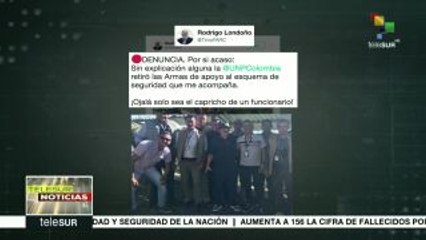 Rodrigo Londoño denuncia el retiro de armas a su esquema de seguridad
