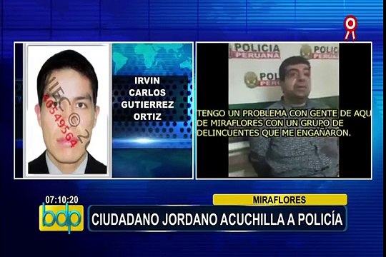 Brindan detalles sobre estado de salud de policía apuñalado en Miraflores