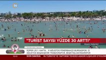 Turist sayısında artış