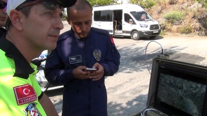 Fethiye'de helikopter destekli trafik uygulaması - MUĞLA