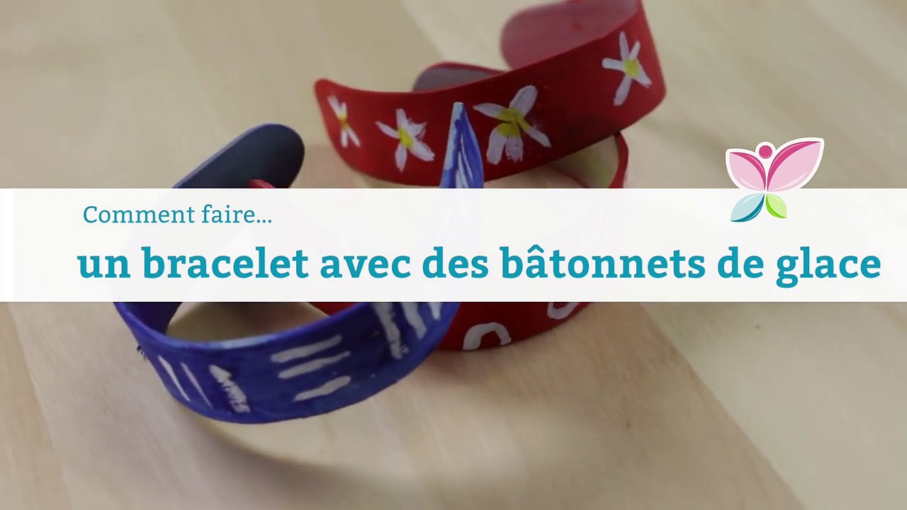 Comment faire un bracelet avec des bâtonnets de glace