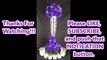 DIY Michael's Tall Purple Floral Vase - Dollar Tree Lit Candle Holders