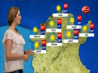 النشرة الجوية المسائية ليوم الجمعة 27 جويلية 2018 -قناة نسمة