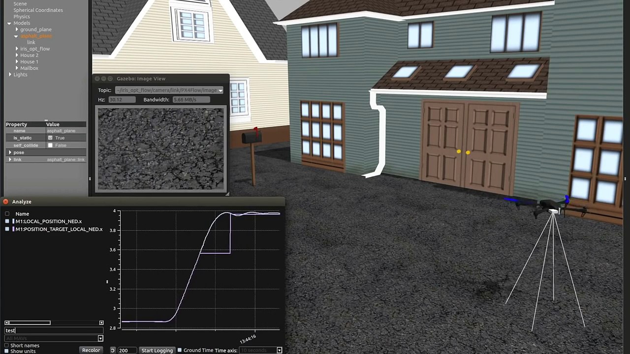 Gazebo Optical Flow Simulation for PX4
