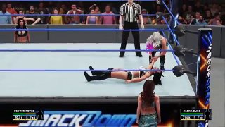 WWE 2K18 SMACKDOWN LIVE PEYTON ROYCE (WITH BILLIE KAY) VS ALEXA BLISS (WITH MICKIE JAMES)