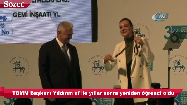 TBMM Başkanı Yıldırım af ile yıllar sonra yeniden öğrenci oldu