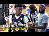 LeBron James TAKES OVER As Coach & Gets INTO it w/ REF!! Bronny & Blue Chips CRAZY OT GAME!!