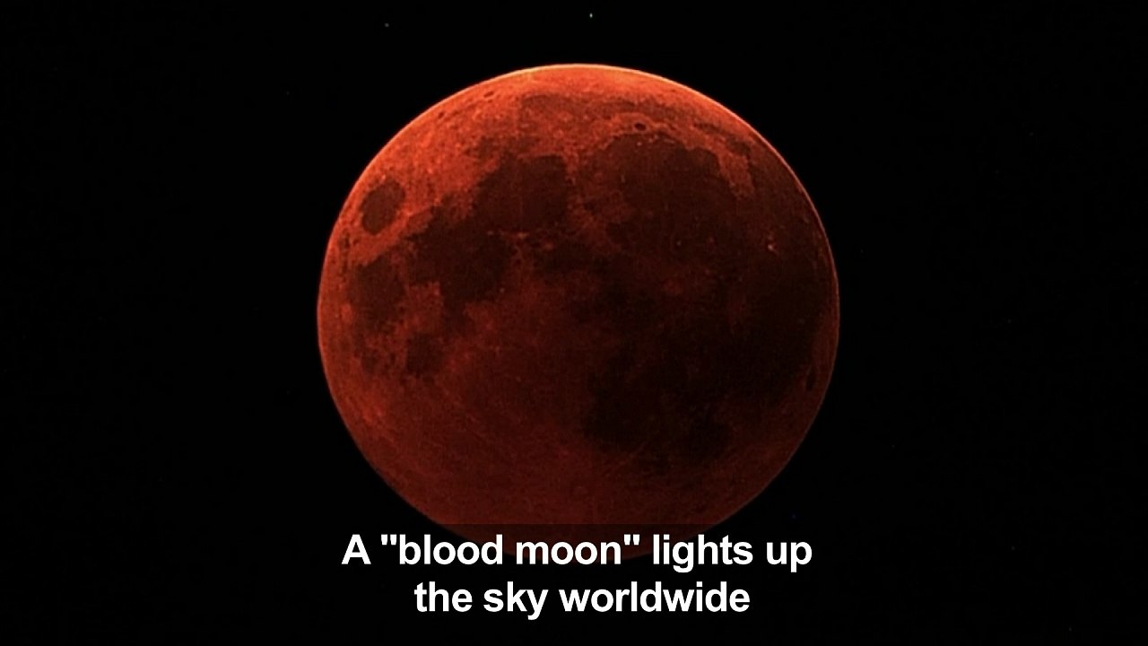 "Blood moon" as seen from NASA's telescopes