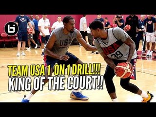 USA BASKETBALL CRAZY 1 ON 1 DRILL! Kevin Durant, Paul George & More!