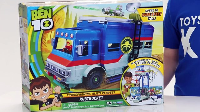 BEN 10 RUSTBUCKET TRANSFORMING ALIEN PLAYSET Kids Unboxing Toys