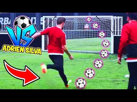 DESAFIO DO TRAVESSÃO COM ADRIEN SILVA | MUNDIAL 2018 ⚽ DESAFIOS DE FUTEBOL ⚽
