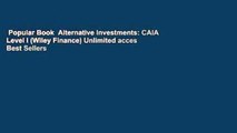Popular Book  Alternative Investments: CAIA Level I (Wiley Finance) Unlimited acces Best Sellers