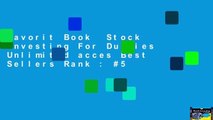 Favorit Book  Stock Investing For Dummies Unlimited acces Best Sellers Rank : #5