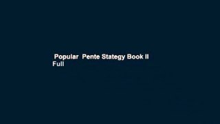 Popular  Pente Stategy Book II  Full
