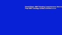 Favorit Book  GMAT Reading Comprehension (Manhattan Prep GMAT Strategy Guides) Unlimited acces