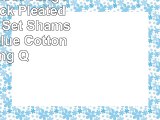 Yescom 3Piece King Pinch Pintuck Pleated Comforter Set Shams Soft Nonglue Cotton Filling