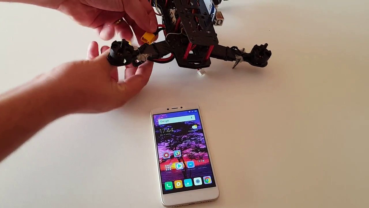 Flying a Drone using Web Browser and WiFi (Arduino + ESP32)
