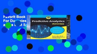 Favorit Book  Predictive Analytics For Dummies, 2nd Edition Unlimited acces Best Sellers Rank : #1