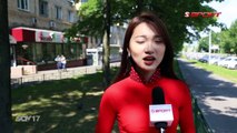 Sang Nga coi chung kết World Cup 2018 vô tình gặp top 10 hoa hậu hoàn vũ Vũ Việt Nam| Nguyễn Ngọc Nữ