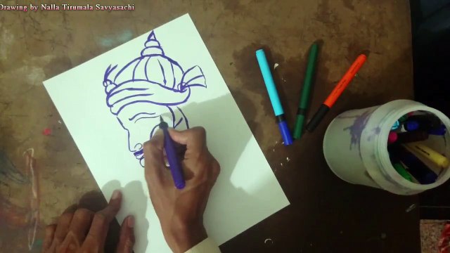 How To Draw Maharana Pratap Singh king of Mewar