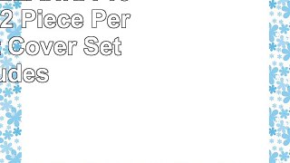 Reversible Duvet Cover Set by DELANNA 100 COTTON 2 Piece Percale Duvet Cover Set Includes