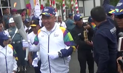 Obor Asian Games Dibawa Keliling Kota Sorong