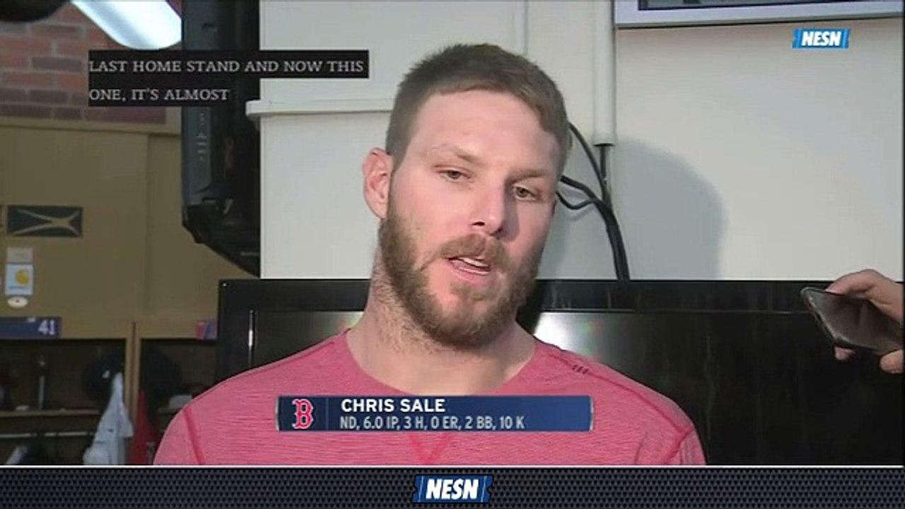 Chris Sale Shouts Out Fenway Park Crowd After Red Sox's Walk-Off Win