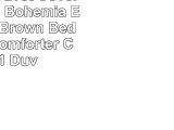 LAMEJOR Duvet Cover Sets Queen Bohemia Exotic Dark Brown Bedding Set Comforter Cover 1