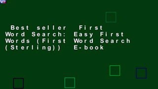 Best seller  First Word Search: Easy First Words (First Word Search (Sterling))  E-book