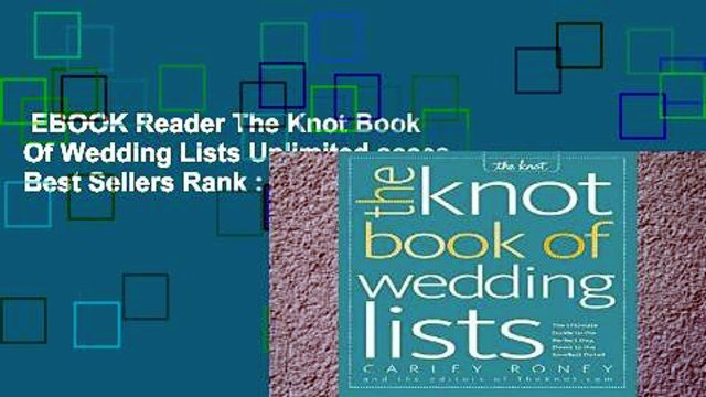 EBOOK Reader The Knot Book Of Wedding Lists Unlimited acces Best Sellers Rank : #4
