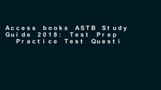 Access books ASTB Study Guide 2018: Test Prep   Practice Test Questions Book for the ASTB-E