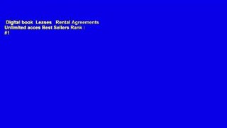 Digital book  Leases   Rental Agreements Unlimited acces Best Sellers Rank : #1