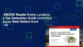 EBOOK Reader Every Landlord s Tax Deduction Guide Unlimited acces Best Sellers Rank : #4