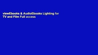 viewEbooks & AudioEbooks Lighting for TV and Film Full access