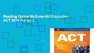Reading Online McGraw-Hill Education ACT 2018 For Ipad