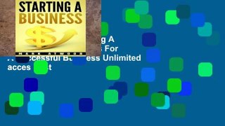 EBOOK Reader Starting A Business: The 15 Rules For A Successful Business Unlimited acces Best