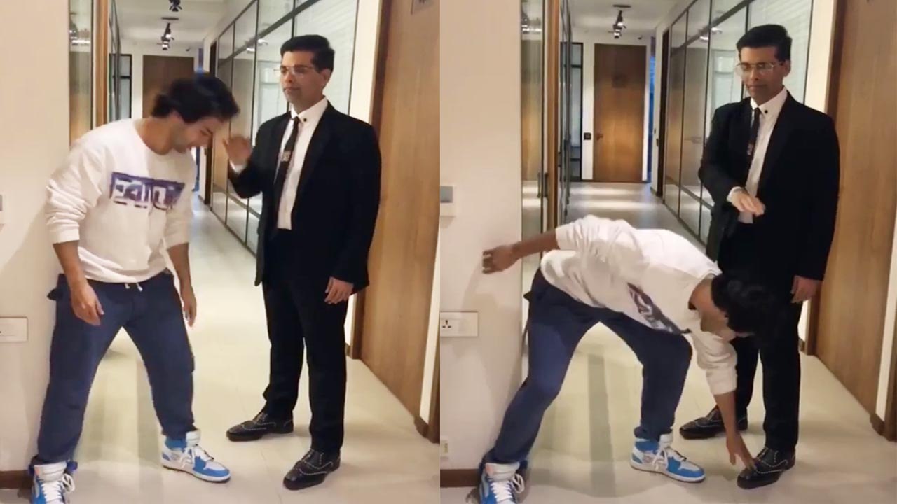 Varun Dhawan touches Karan Johar feet on Guru Poornima; Watch Video | FilmiBeat