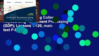 Reading books Gregg College Keyboarding   Document Processing (GDP); Lessons 1-120, main text P-DF