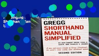 Readinging new The GREGG Shorthand Manual Simplified For Ipad