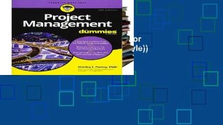 Get Trial Project Management For Dummies (For Dummies (Lifestyle)) For Kindle