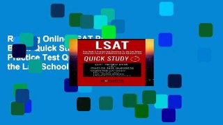 Reading Online LSAT Prep Book: Quick Study   Practice Test Questions for the Law School Admissions