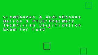 viewEbooks & AudioEbooks Barron s PTCE/Pharmacy Technician Certification Exam For Ipad