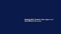 Reading SSAT Practice Tests: Upper Level (2nd Edition) Full access