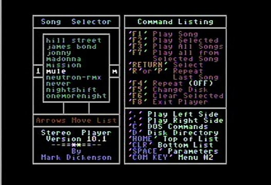 Theme to M.U.L.E. Commodore 64 Stereo Sid Player Keyboard