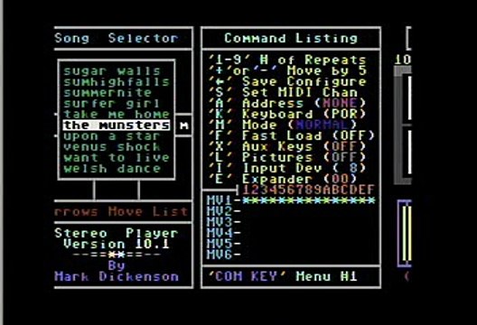 Theme to Munsters Commodore 64 Stereo Sid Player Keyboard